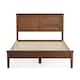Grain Wood Furniture Greenport Louvered Solid Wood Platform Bed - Brushed Walnut - Queen