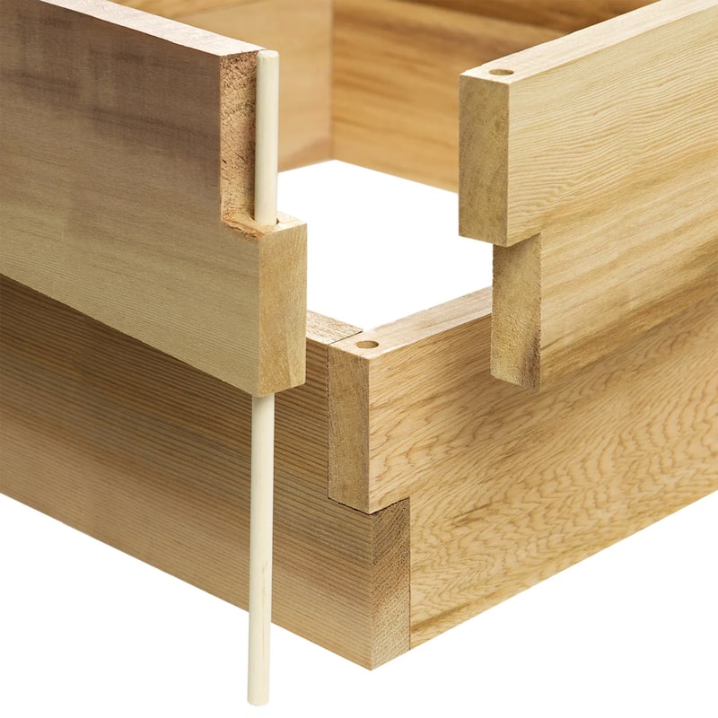 All Things Cedar 6x2 Ft Elevated Garden Box with Stackable and Expandable Design - 26