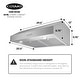preview thumbnail 10 of 11, Cosmo 30 in. Ducted Under Cabinet Range Hood with 380 CFM, 3 Fan Speeds - 30 in.