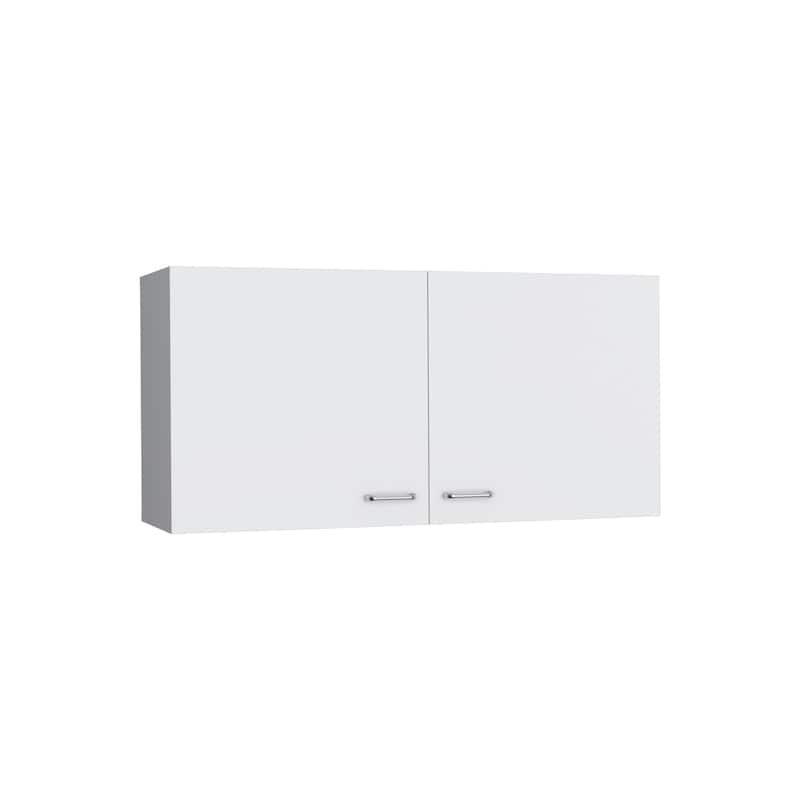 Napoles 39" W Double Door Wall Cabinet White - White