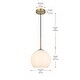 preview thumbnail 3 of 9, Elegant Lighting Baxter Single Light 10" Wide Mini Pendant with
