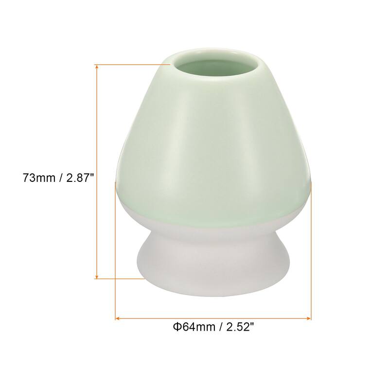 Ceramic Chasen Stand 73mm Matcha Whisk Holder Teas Set Whisks Stand - Green White