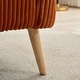 preview thumbnail 19 of 31, 50.78" Modern Loveseat Couch Sofa, Corduroy Fabric Upholstered 2-Seat Sofa, Loveseat with Wooden Walnut Legs