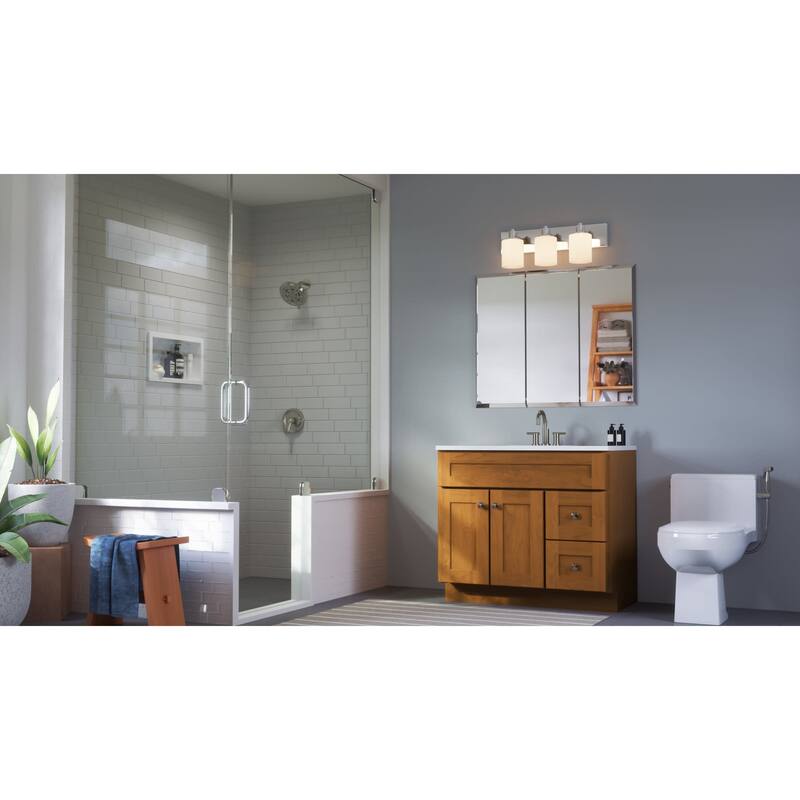 Design House Cyprus 30-1/8" x 4-3/8" Frameless Mirrored Medicine