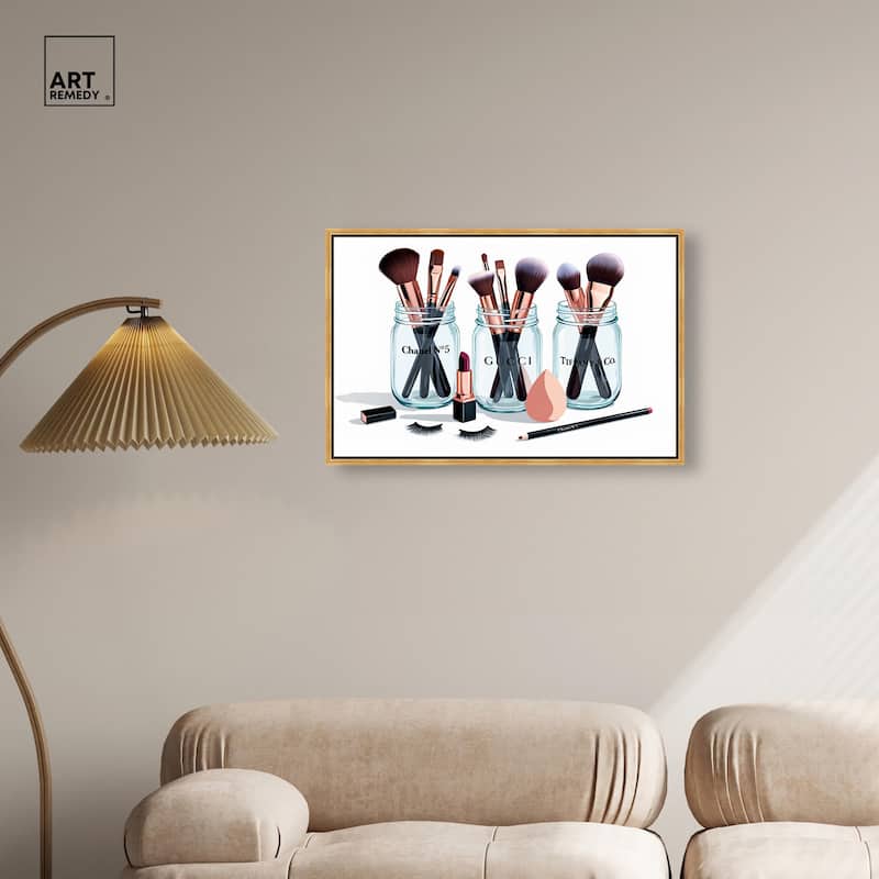 Glamour Glassware Canvas by Art Remedy