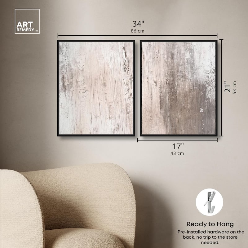 Striated Texture IV Canvas Set of 2 by Art Remedy