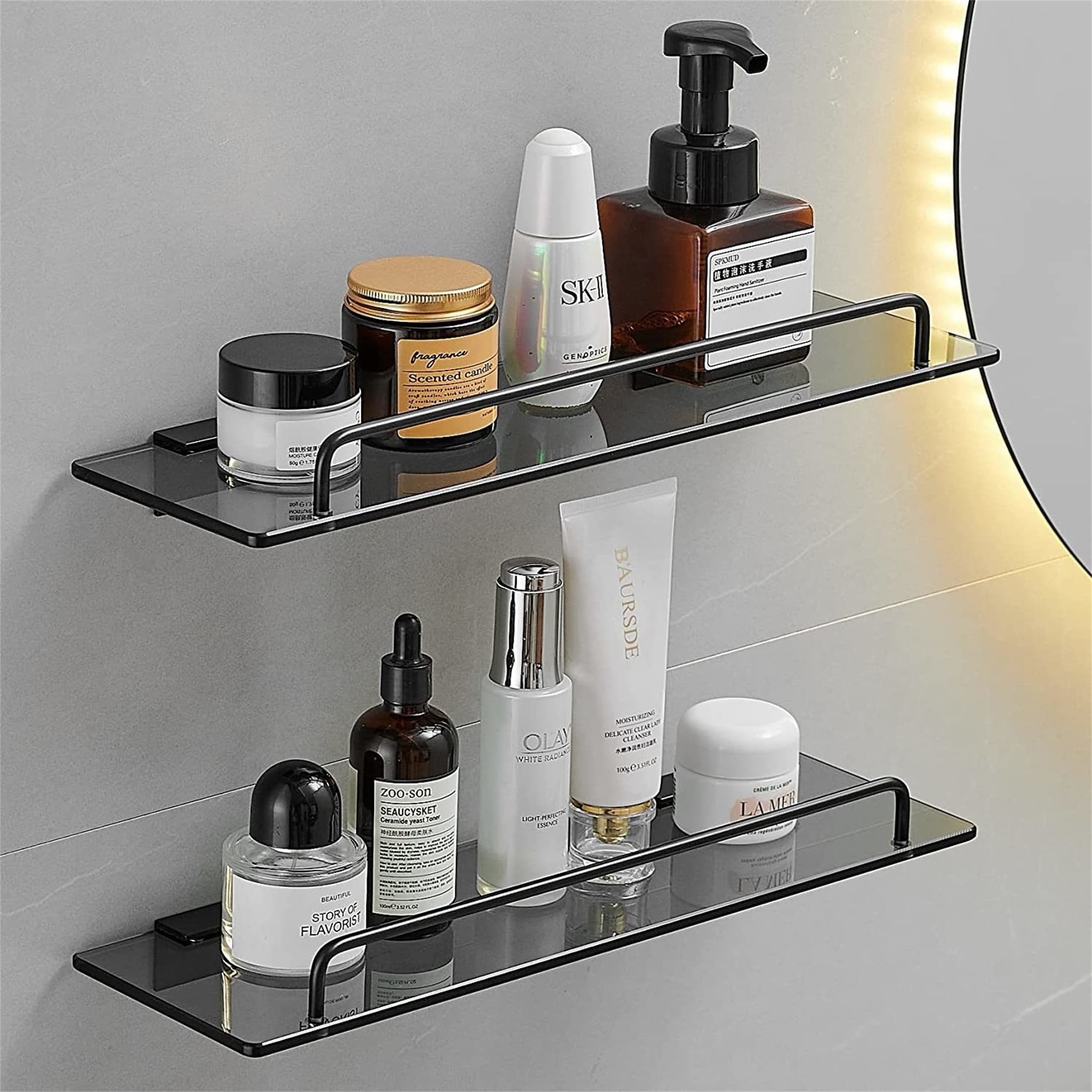 Glass Bathroom Wall Shelves - Bed Bath & Beyond