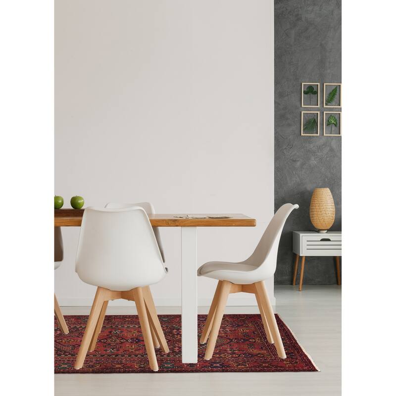 ECARPETGALLERY Hand-knotted Anadol Red Wool Rug - 4'5 x 7'5