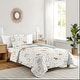 preview thumbnail 2 of 4, Woodland Animal Toile Collection Boy or Girl 2-piece Twin-size Comforter Set - Grey Green Brown Bear Deer Fox Forest Animals