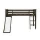 preview thumbnail 21 of 21, Max and Lily Classic Twin-Size Low Loft with Easy Slide and Curtain
