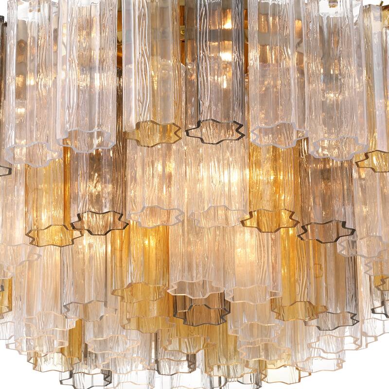Crystorama Lighting Group ADD-331-AU Addis 16 Light 32" Wide Flush