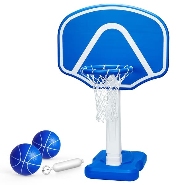 slide 2 of 6, Pool Basketball Hoop with 2 Adjustable Heights