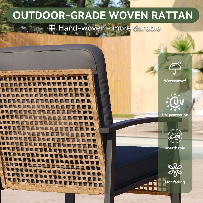 3-Piece Outdoor Rocking Bistro Set