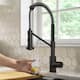 Kraus Bolden 2-Function 1-Handle Commercial Pulldown Kitchen Faucet - KFF-1610 - 19 1/4" Height (Filter Faucet) - MB - Matte Black