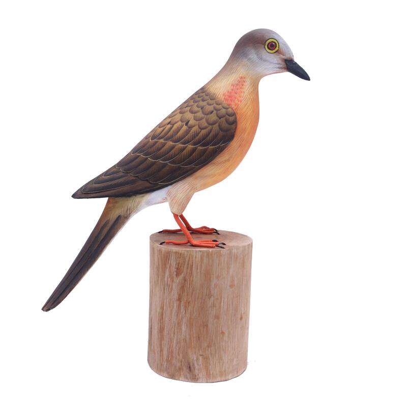 Novica Handmade Passenger Pigeon Wood Statuette