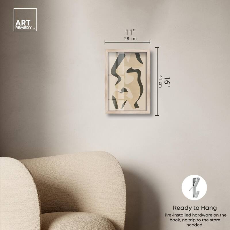 Shapes of Sage I Shadowbox by Art Remedy