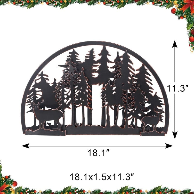 Adeco Metal Wall Decor Black Metal Wall Art Panel Sculptures