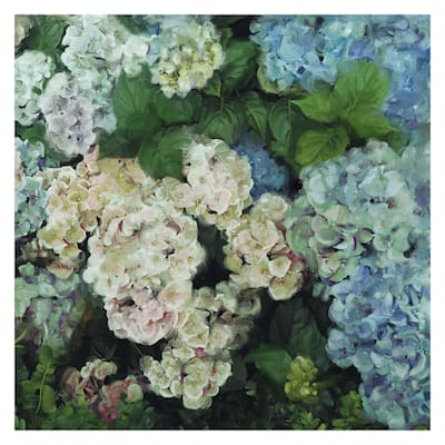 Hydrangea Garden by Studio Arts Canvas Art Print