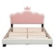 preview thumbnail 20 of 31, Upholstered Princess Bed with Crown Headboard