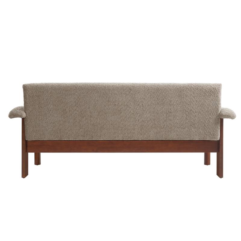 72.8" Upholstered Loveseat Sofa for Small Space, Living Room Couch with Armrest and Wood Frame
