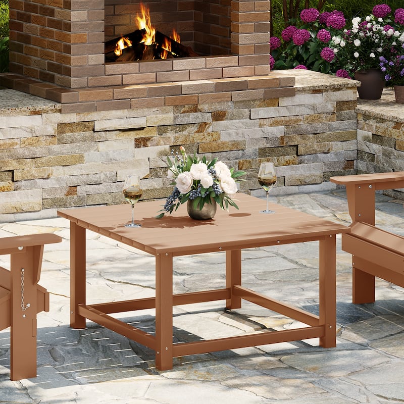 Laguna Outdoor Poly Adirondack 31" Square Coffee Table