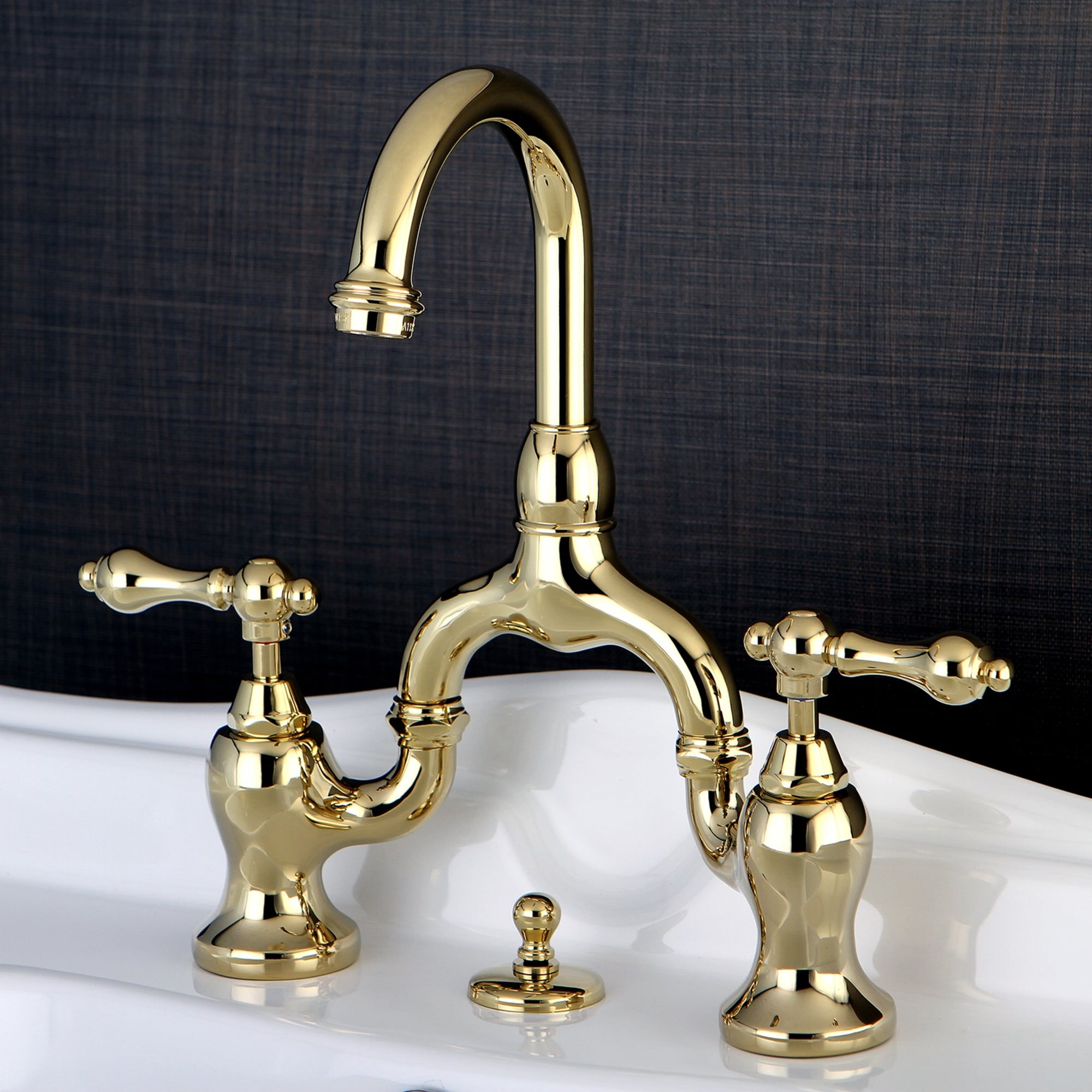 English Country Bathroom Bridge Faucet