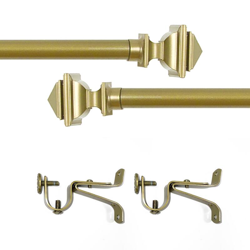 Achim Buono II Bach Decorative Rod and Finial - 28 to 48 inches - 28 to 48 inches
