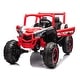 preview thumbnail 21 of 75, 24V Kids Off-Road UTV with 4 Motors, Remote Control, Bluetooth, and LED Lights Red