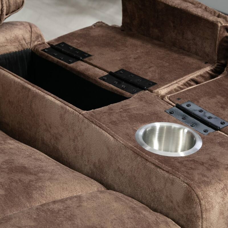 Extended Footrest Comfort Chenille Power Lift Recliner with Massage and Heat