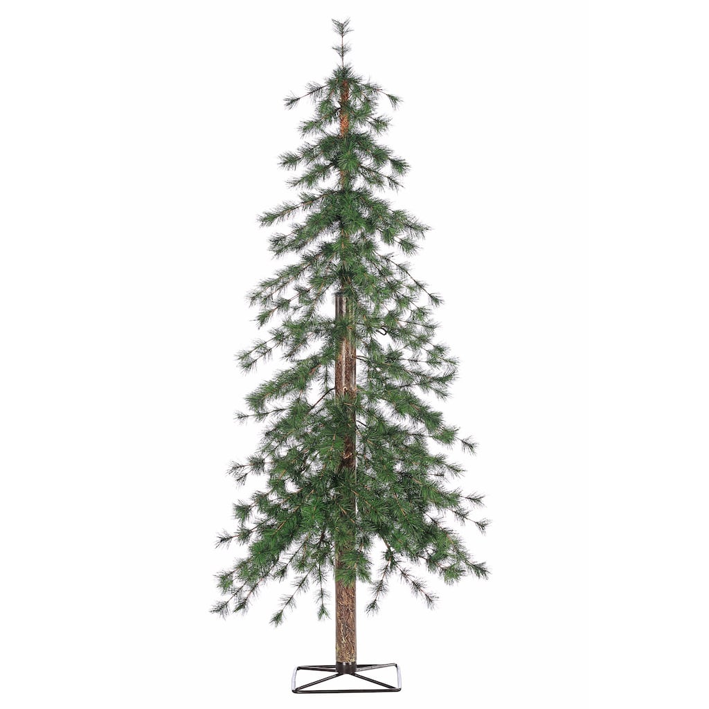 5 Foot High Pre Lit Alpine Tree with Clear White LED Lights