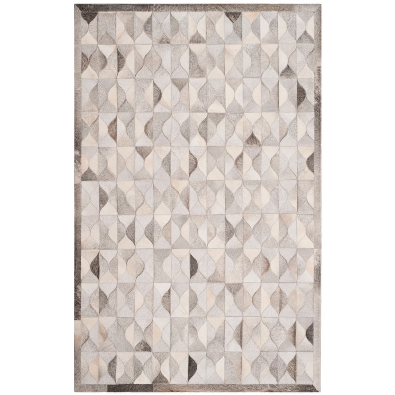 SAFAVIEH Handmade Studio Leather Takisha Modern Leather Rug