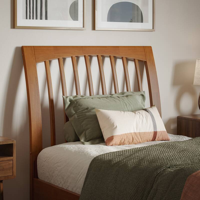 Orleans Solid Wood Low Profile Sleigh Platform Bed