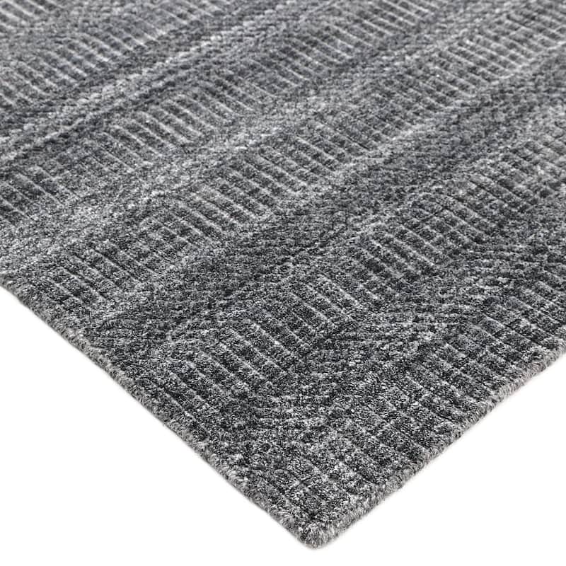 Overton Handmade Modern Contemporary Striped Area Rug