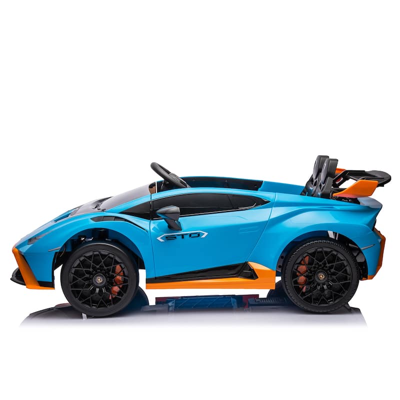 Dual-Drive Electric Ride-On Car with Remote Control, USB, Music, and 360° Spins
