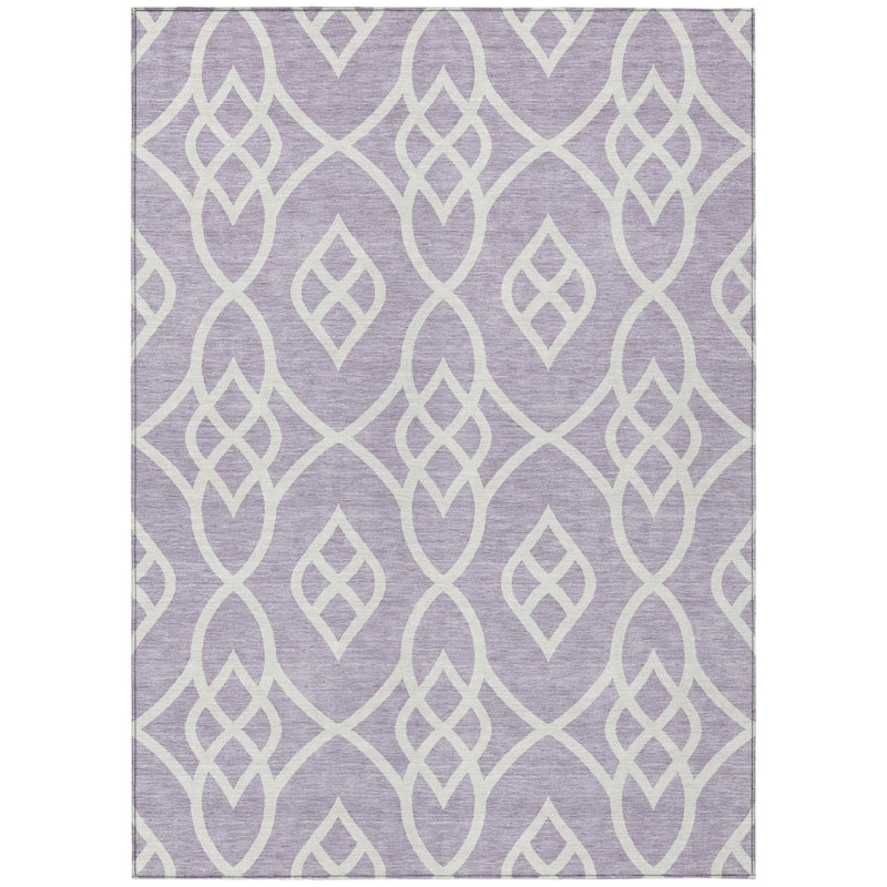HomeRoots Trellis Transitional Rectangle Outdoor Rug