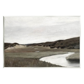 Stupell Rural Stream Classic Landscape Wall Plaque Art by Lettered and ...