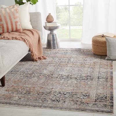 Tawna Oriental Gray/ Black Area Rug