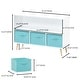 preview thumbnail 14 of 34, Kids bookcase with Collapsible Fabric Drawers，Made of High-Density MDF - Easy Setup
