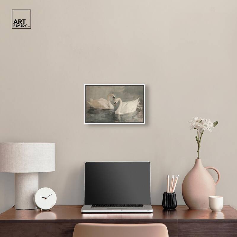 Ivory Idyllic Canvas by Art Remedy