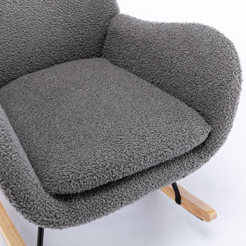 Teddy Fabric Rocking Chair Accent Chair