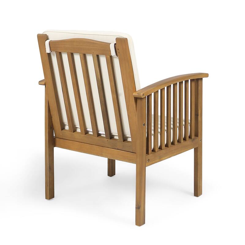 Christopher Knight Home - Hawkridge Patio Acacia Folding Table With 2 Club Chairs