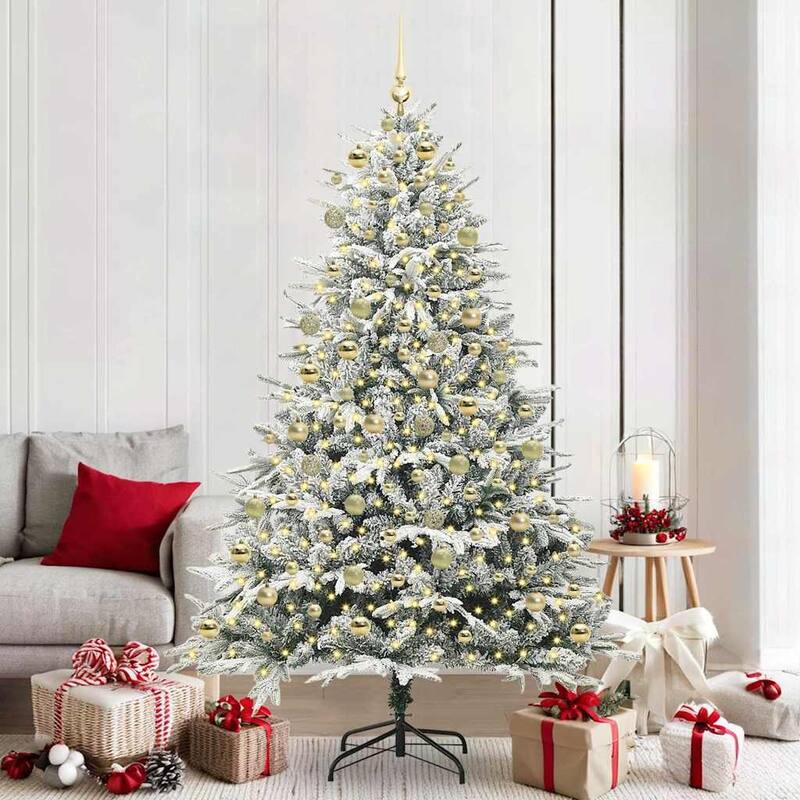 vidaXL Christmas Tree Decoration Artificial Xmas Tree with Stand Green PVC