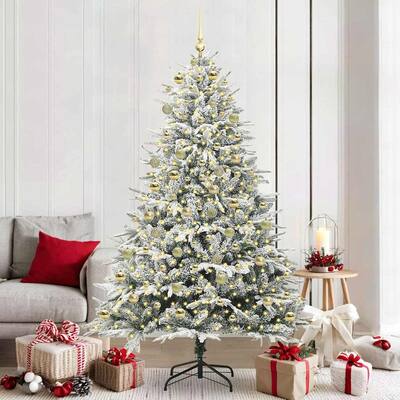 vidaXL Christmas Tree Decoration Artificial Xmas Tree with Stand Green PVC
