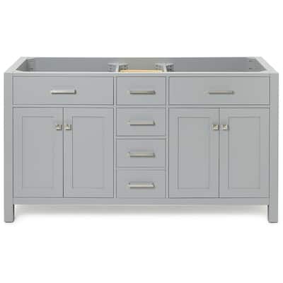Ariel H060D-BC Bristol 60" Double Free Standing Vanity Cabinet Only