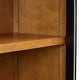 preview thumbnail 15 of 51, Buffet Cabinet with Glass Doors, Arched Cabinet with Adjustable Shelves, Kitchen Storage Cabinet with Rebound Device
