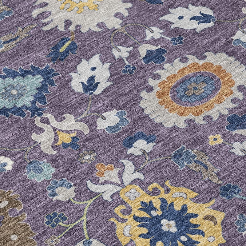 Machine Washable Indoor/ Outdoor Traditional Marci Chantille Rug