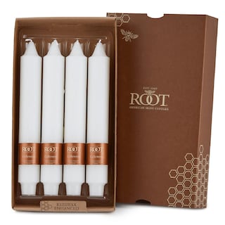 Root Unscented 9 In. Timberline™ Collenette Taper Candles box of 4