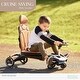 preview thumbnail 3 of 6, Evolur Cruise Swing Rider Scooter in Black