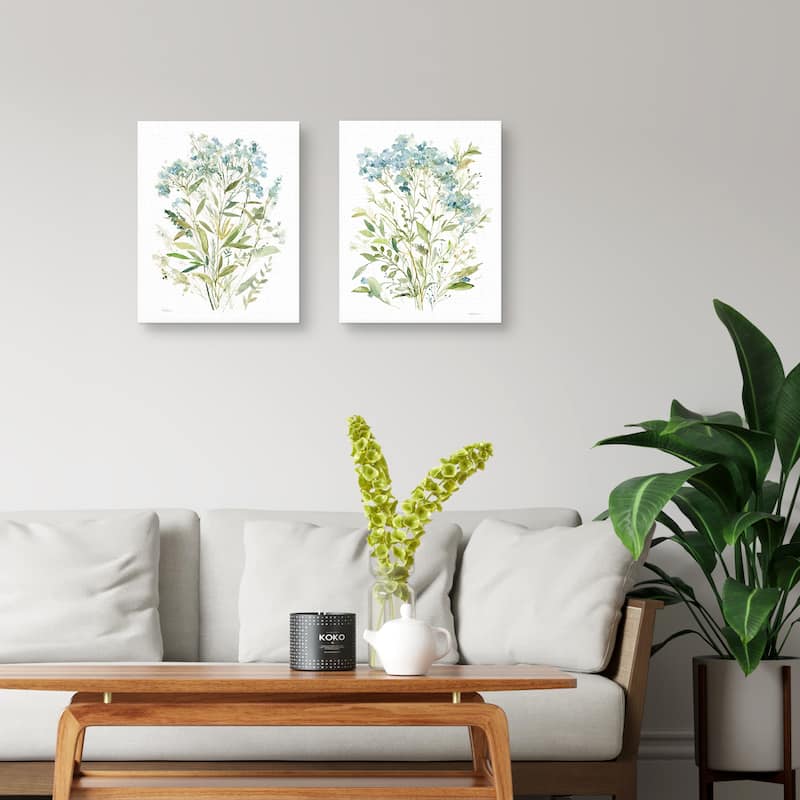 Garden Lace I, Garden Lace II by Carol Robinson Canvas Art Prints