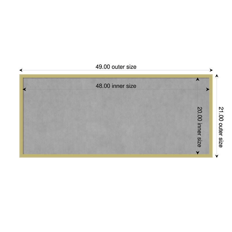 Amanti Art Incline Black Framed - 49 x 21 in - Incline Light Gold